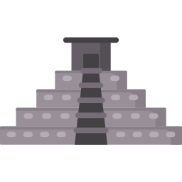 Aztec pyramid icon