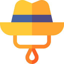 sombrero de explorador icono