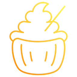 Christmas cupcake icon