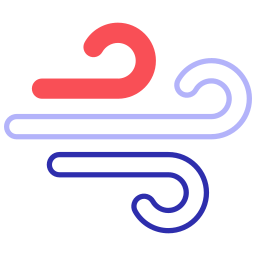 viento frío icono