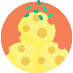 Cheese balls icon