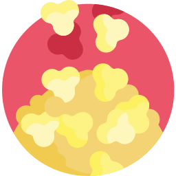Palomitas de maíz icono
