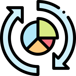 Gráfico circular icono