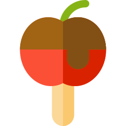 Manzana de caramelo icono