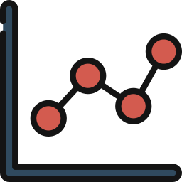 spreidingsdiagram icoon