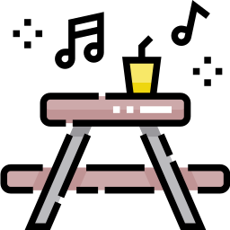 table de pique-nique Icône