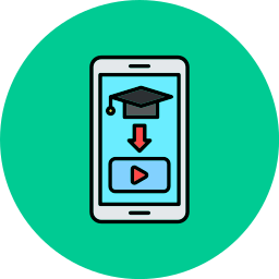 vídeo educativo icono