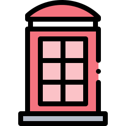 Cabina telefónica icono