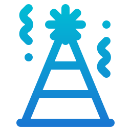 sombrero de fiesta icono
