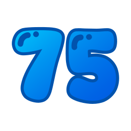 Seventy five icon