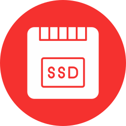 unidad de estado sólido icono