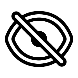 visibilidad desactivada icono