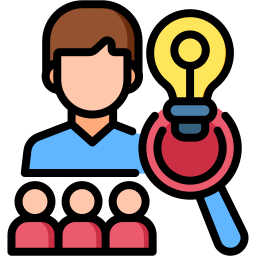 información sobre el cliente icono