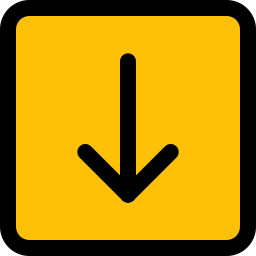 Flecha hacia abajo icono