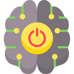 cervello robotico icona