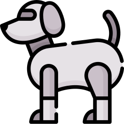 Perro robot icono