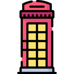 Telephone booth icon