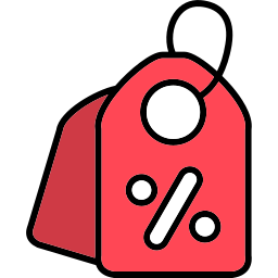 etiqueta de precio icono