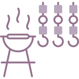 parrilla de barbacoa icono