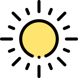 Soleado icono