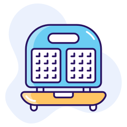 máquina para hacer gofres icono