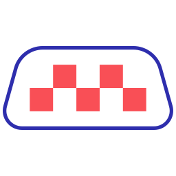 Taxi sign icon