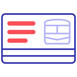 Bus card icon
