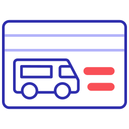Driving license icon