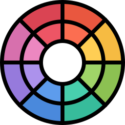 Círculo de color icono