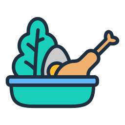 alimentación saludable icono