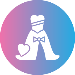 Wedding dress icon