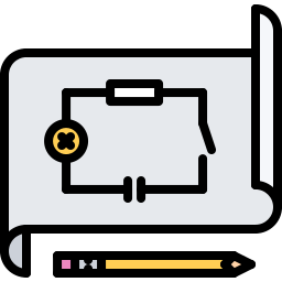 Electrical circuit icon