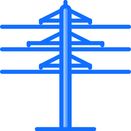 Línea eléctrica icono