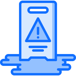 Wet floor icon