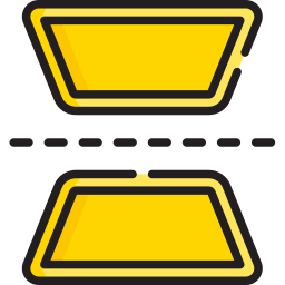 Espejo horizontal icono