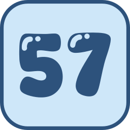 cincuenta y siete icono
