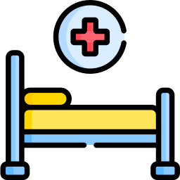 Cama de hospital icono
