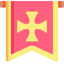 Heraldic flag icon