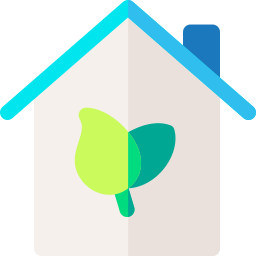 Casa verde icono