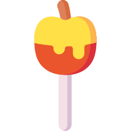 Manzana de caramelo icono