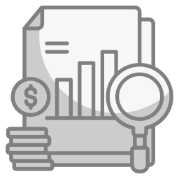 informe financiero icono