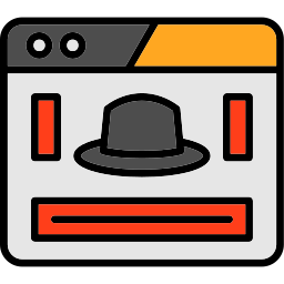 sombrero negro icono