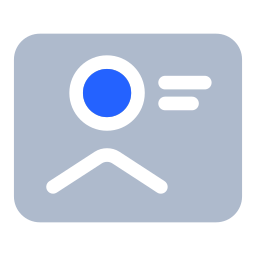 tarjetas de identificación icono