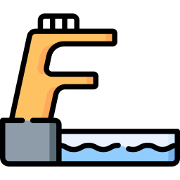 Diving platform icon