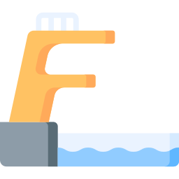 Diving platform icon