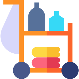 Cleaning cart icon