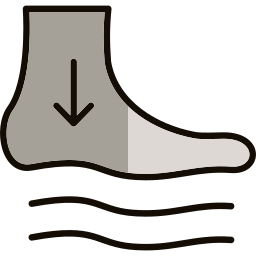 piede piatto icona