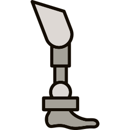 Bionic leg icon