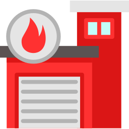 estación de bomberos icono