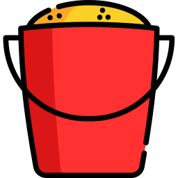 Sand bucket icon